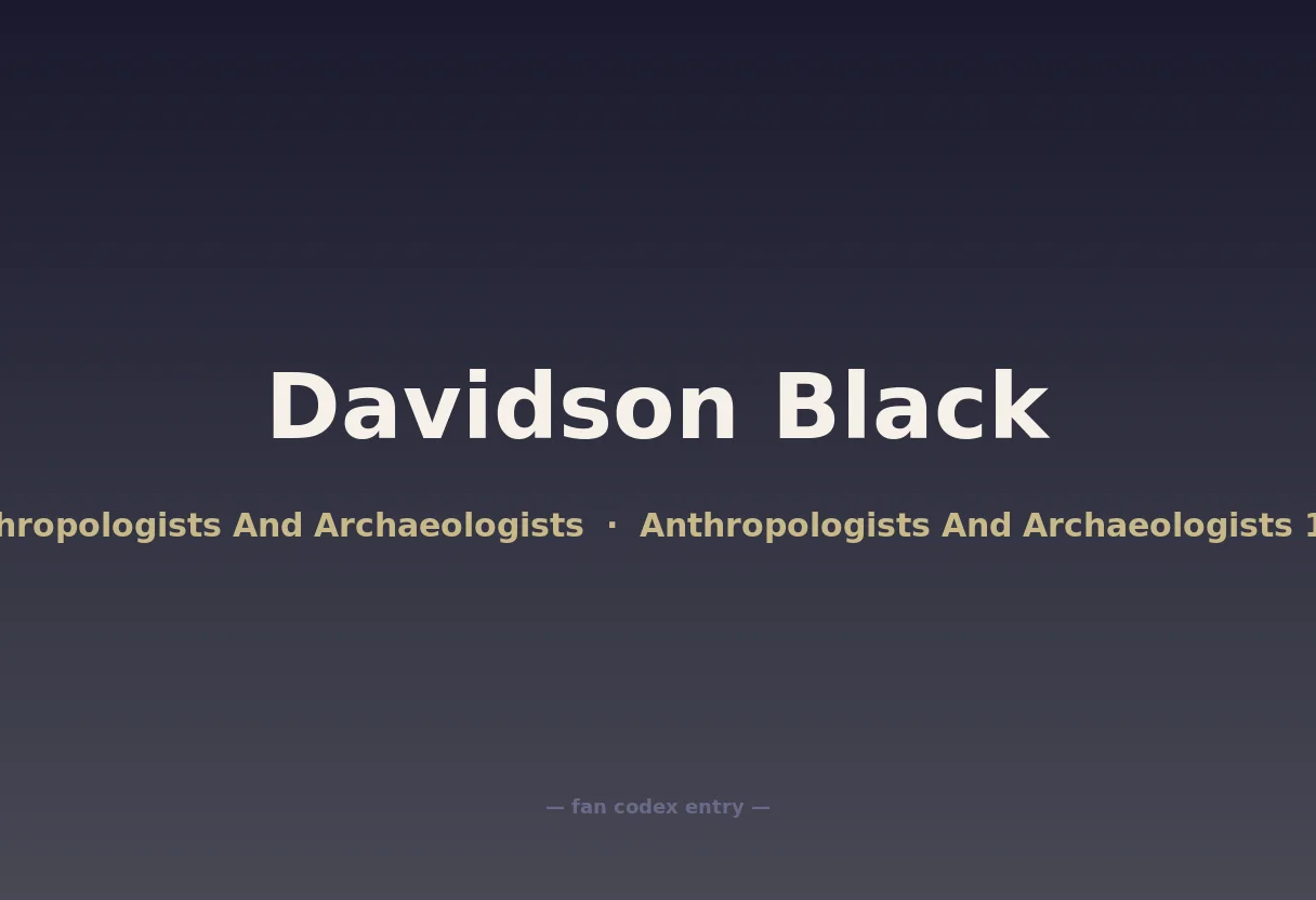 Davidson Black