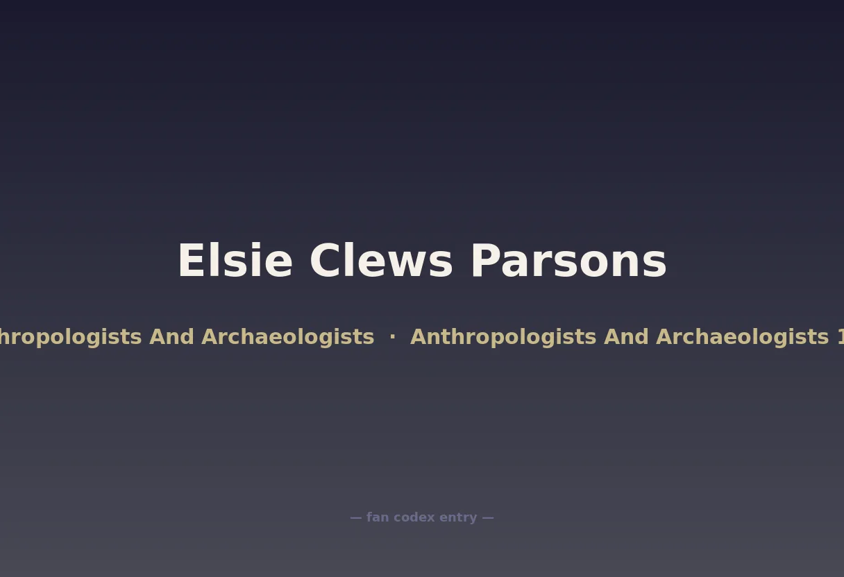 Elsie Clews Parsons