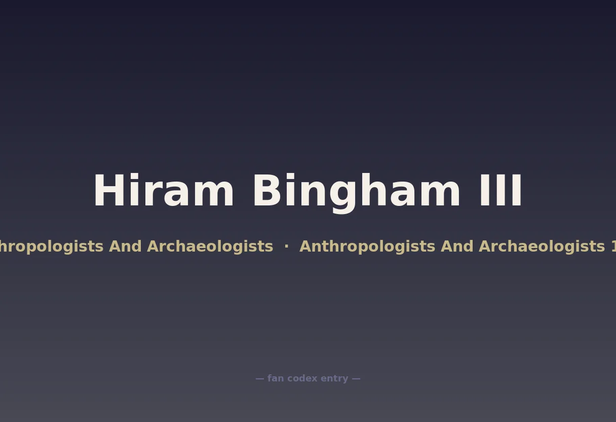 Hiram Bingham III