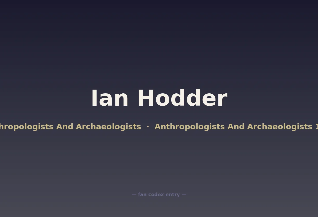 Ian Hodder