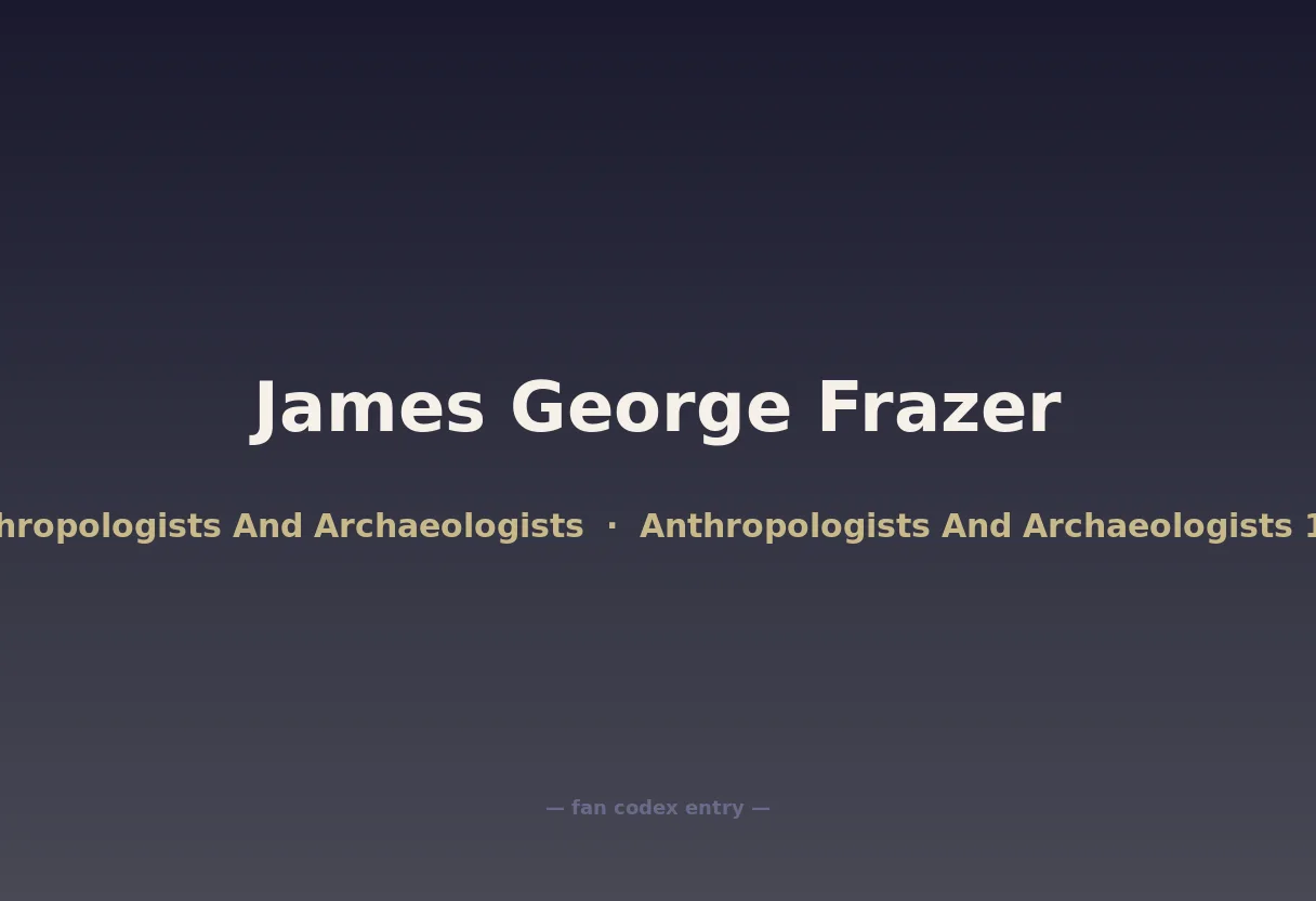 James George Frazer